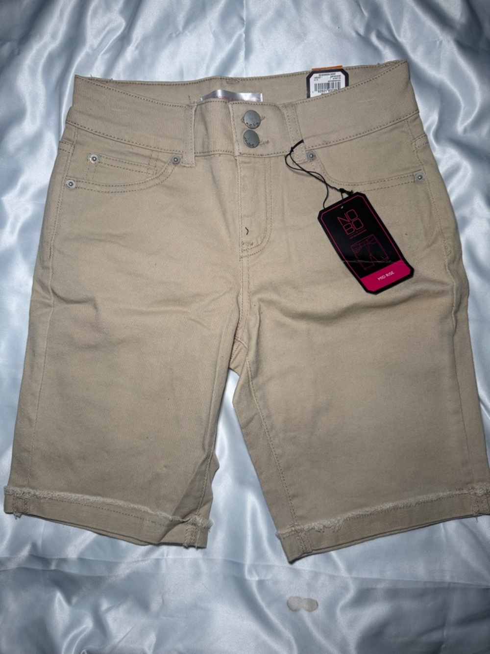 No Boundaries Women's Khaki Bermuda Shorts